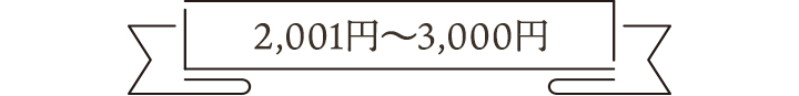 2,001円～3,000円