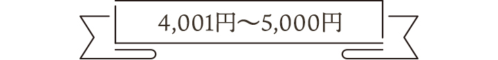 4,001円～5,000円